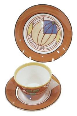 Lot 491 - A Wedgwood Bizarre by Clarice Cliff three...