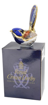 Lot 589 - A Royal Crown Derby fairy wren...