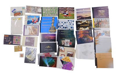 Lot 596 - Various booklets of stamps, postcards,...