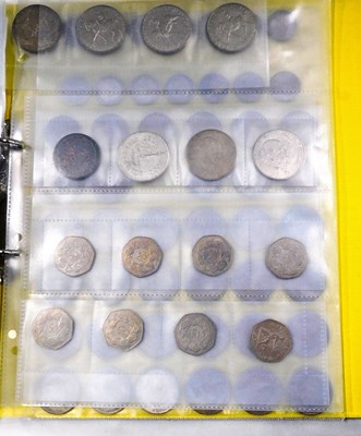 Lot 597 - Pre-decimal coinage, comprising six pence...