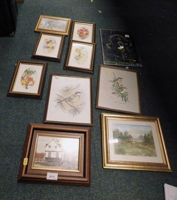 Lot 2079 - Various framed pictures and prints, to include...