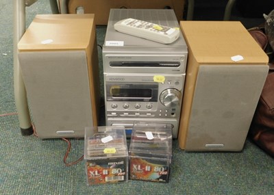 Lot 2085 - A Kenwood 50 watt CD player with speakers,...