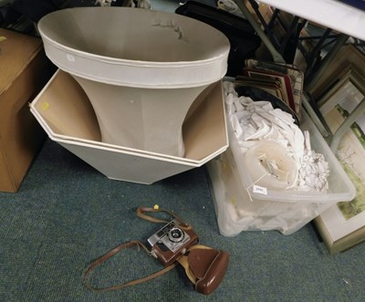 Lot 2090 - A quantity of fabrics, doilies, tablecloths,...