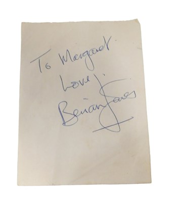 Lot 610 - A Brian Jones autograph, inscribed 'To...