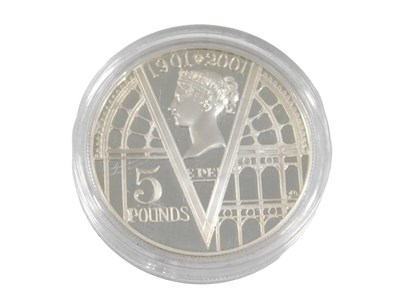 Lot 611 - A silver proof Victorian anniversary crown, by...