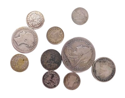 Lot 617 - A group of Victorian silver coins, comprising...