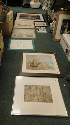 Lot 2124 - A watercolour of a windmill, with signature...