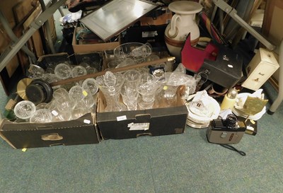 Lot 2144 - Glassware, to include decanters, glass bowls,...