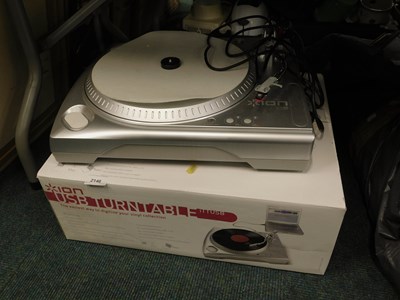 Lot 2146 - An Ion USB turntable, for connection to PC for...