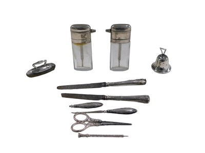 Lot 688 - A group of silver and silver plated...