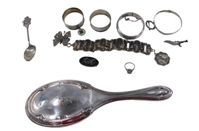 Lot 712 - A group of silver and other jewellery,...