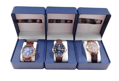 Lot 575 - Three Henry's watch boxes, containing...