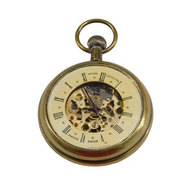 Lot 709 - A Jaeger Le Coultre brass cased open face...