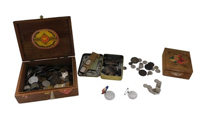 Lot 728 - A group of foreign coinage, to include tokens,...