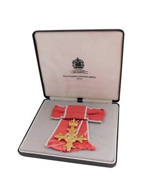 Lot 737 - An OBE award medal, awarded to an ex...