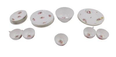 Lot 793 - A mid 20thC part tea and dinner service, on a...