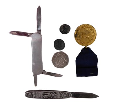 Lot 744 - Two pen knives, comprising a Will Tell Swiss...