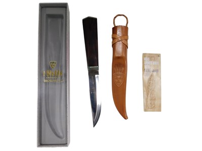 Lot 750 - A AS Helle of Norway short dagger, boxed.