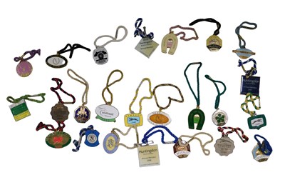 Lot 755 - A collection of horse racing medallions, for...