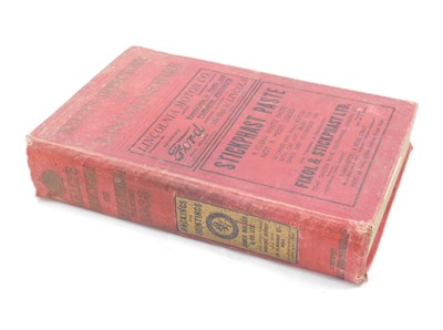 Lot 856 - Kelly's Directory of Lincolnshire for 1933.