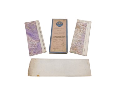 Lot 859 - Four maps, comprising an Ordnance survery...