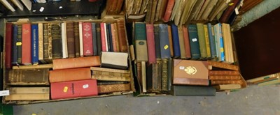 Lot 1625 - Hardback books, to include 19thC leather...