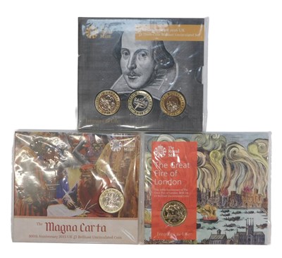 Lot 58 - A Royal Mint Shakespeare 2016 two pound three...