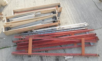 Lot 1647 - A quantity of metal shelving brackets.