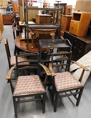 Lot 1527 - A group of furniture, to include an oak...