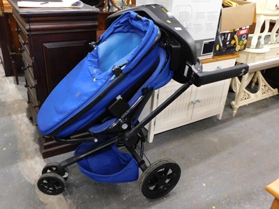 Lot 1534 - A Quinny two way fix tricycle pushchair, in blue.