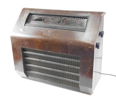 Lot 900 - A KR walnut cased radiogram, with black dials,...