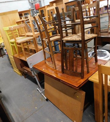 Lot 1538 - A group of furniture, to include a teak...