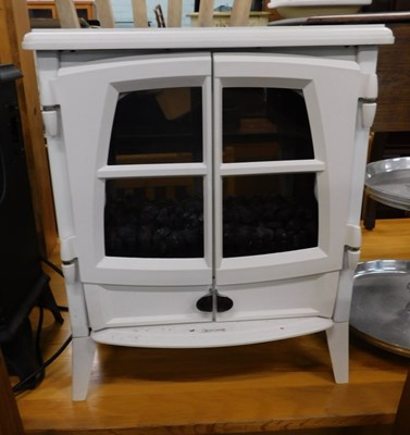 Lot 1543 - A Dimplex JAZ20W white fireplace, styled to...