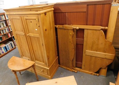 Lot 1695 - A group of pine furniture, comprising a pine...
