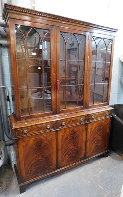 Lot 1562 - A mahogany and boxwood line inlaid sideboard...