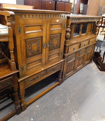 Lot 1568 - A group of furniture, comprising an Old Charm...