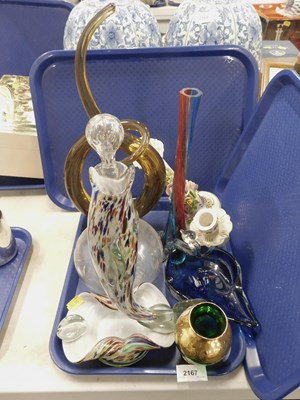 Lot 2167 - Glassware, to include a Murano style glass...