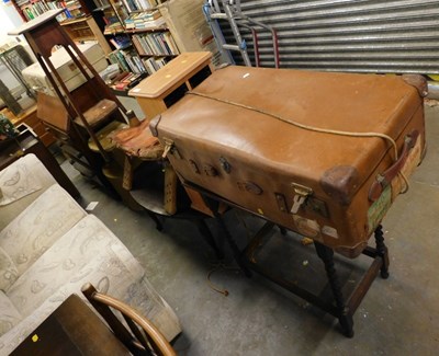 Lot 1706 - A group of furniture, to include an oval...