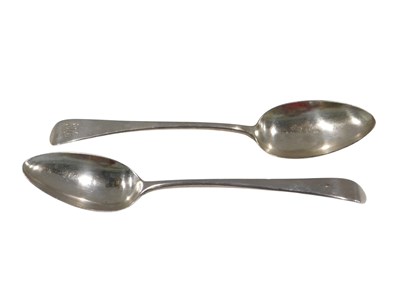 Lot 883 - Two Victorian silver Fiddle pattern serving...