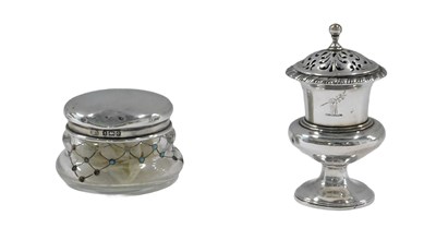 Lot 887 - Two items of silver, comprising a George V...