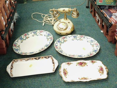 Lot 2225 - An Aynsley Orchard Gold telephone (AF)...