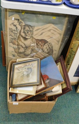 Lot 2235 - Framed pictures and prints, and picture frames,...