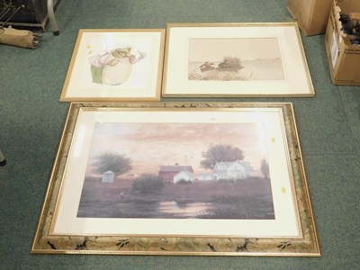 Lot 2236 - Framed pictures and prints, to include...