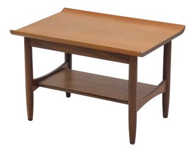 Lot 1022 - A G-Plan type mahogany small coffee table, the...