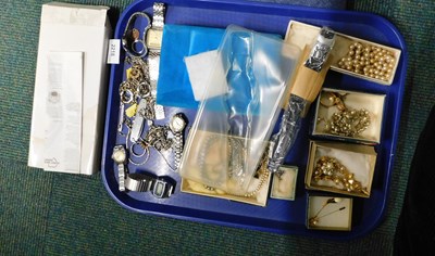 Lot 2218 - Assorted costume jewellery, fashion watches,...