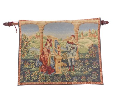 Lot 1028 - A Point das Meurins machine woven tapestry,...