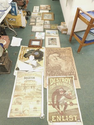 Lot 2247 - Framed pictures and prints, to include a...