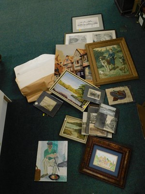 Lot 2250 - Framed pictures and prints, to include...