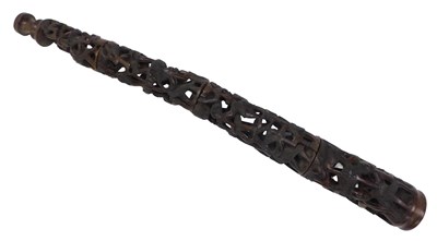 Lot 919 - A carved African hardwood standard...