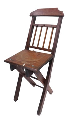 Lot 922 - A early 20thC teak folding child's chair.